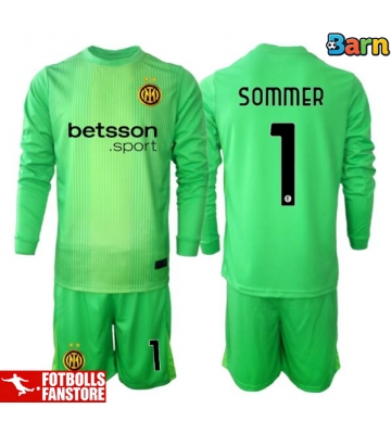 Inter Milan Yann Sommer #1 Målvakt Tredje Tröja Barn 2025-26 Långärmad (+ Korta byxor)
